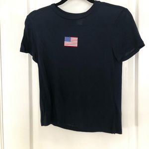 Navy American flag t-shirt